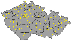 Mapa poboček